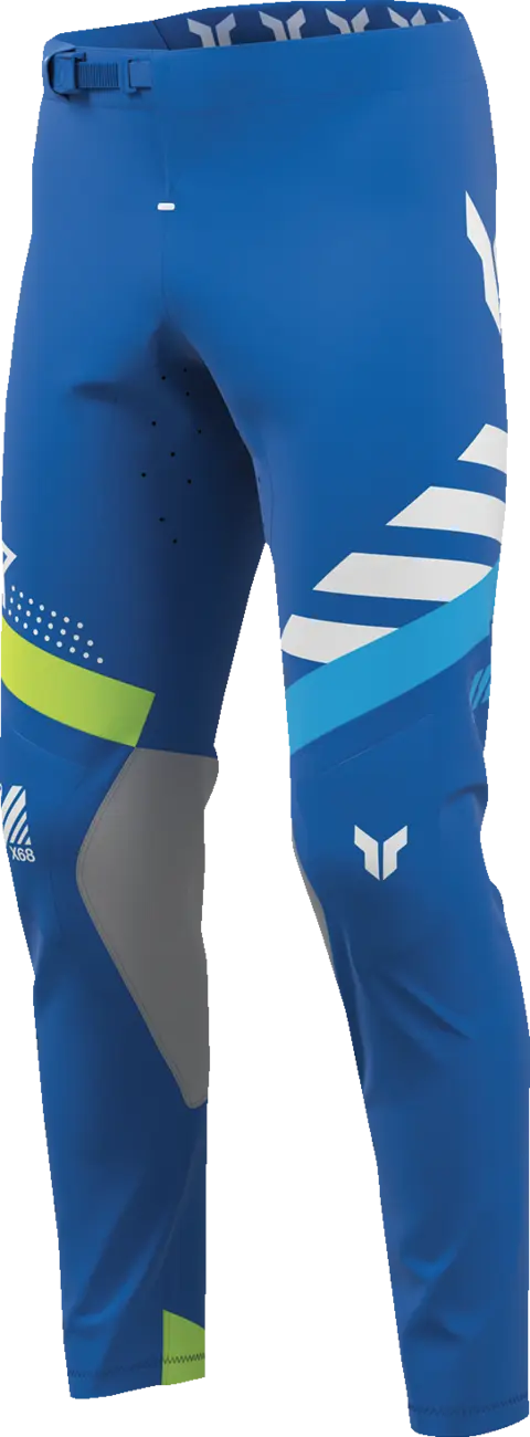 Thor Sportmode Synth Pants - Blue/White/Yellow