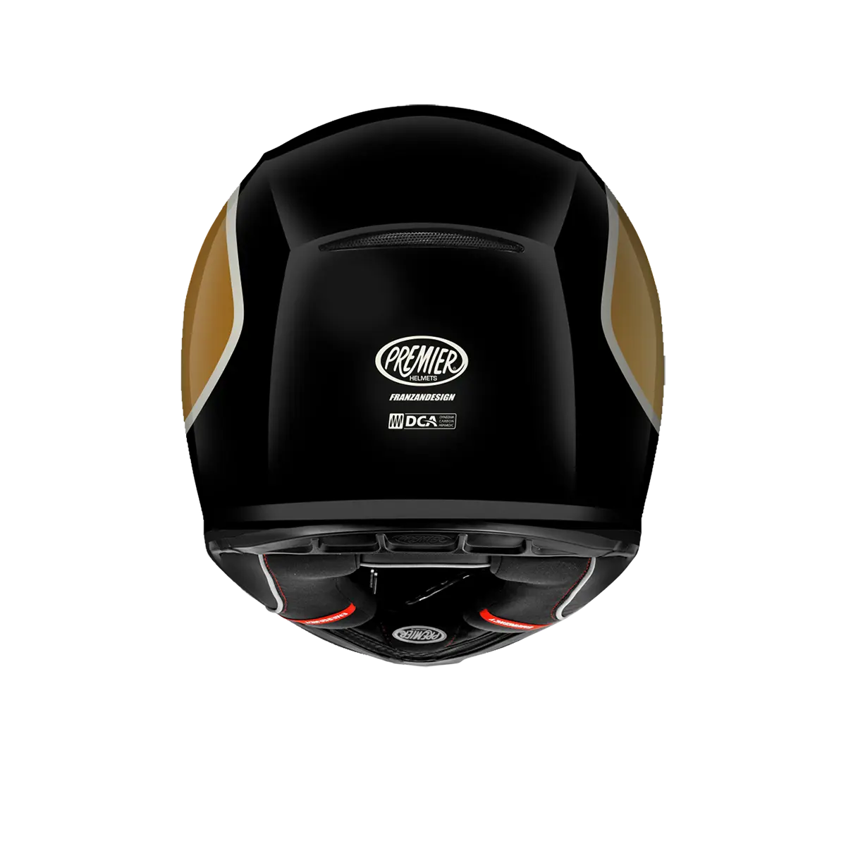 Premier Helmets Commander Gp Helmet Full Face Street Gold/white/black