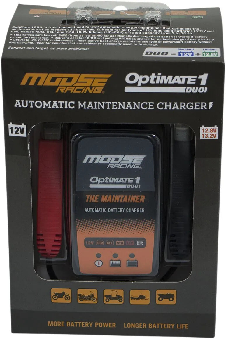 Moose Offroad Optimate 1 Duo Batterioplader 0,6a