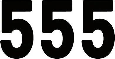 Factory Effex Pro Numbers Plate Graphic 5 Black