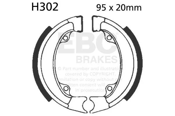 Ebc Brake Shoe For Atv & Motorcycles