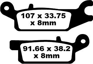 Ebc Tt Sport Carbon Fusion Brake Pads For Tt/enduro Bikes