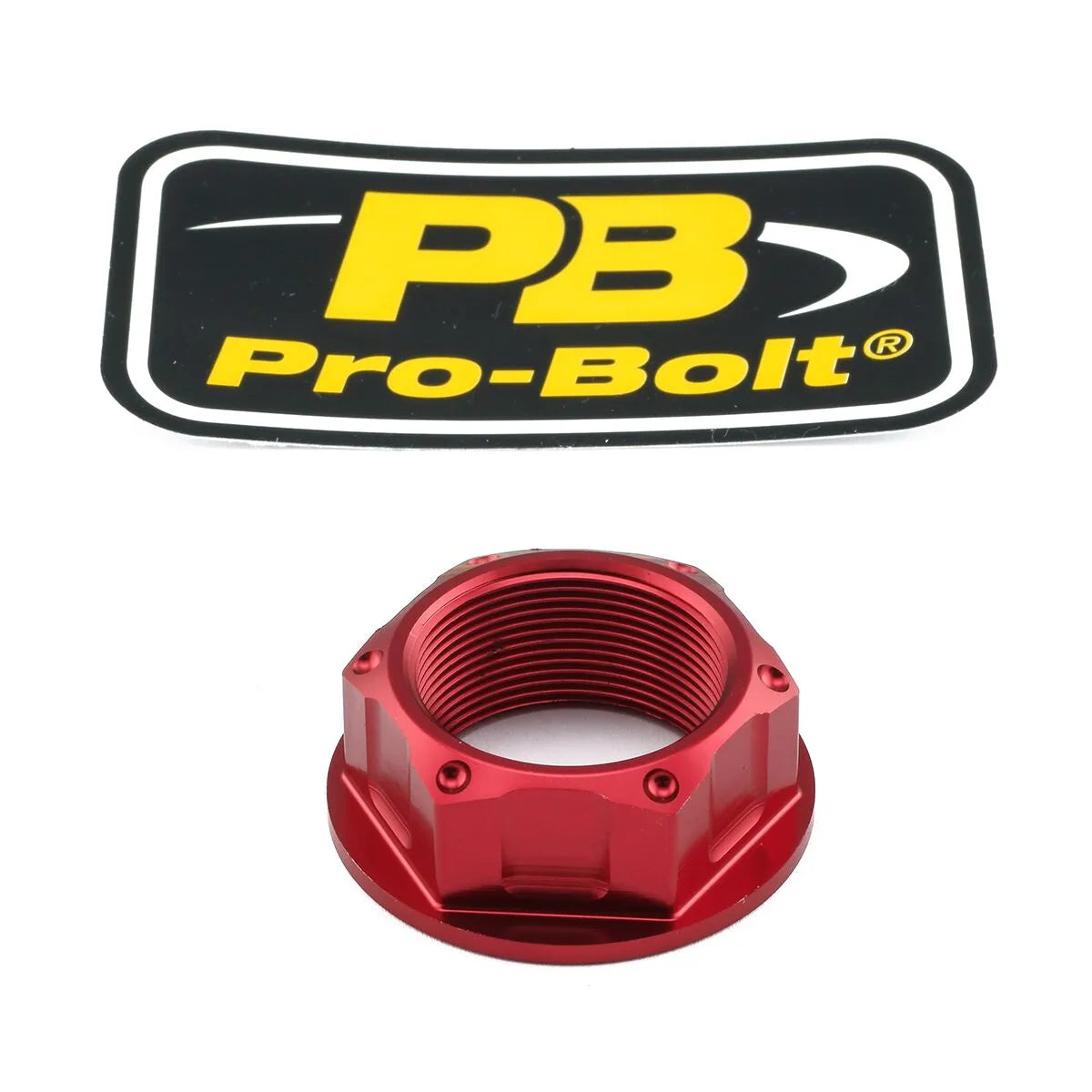 Pro Bolt Aluminium Top Yoke Møtrik - Rød