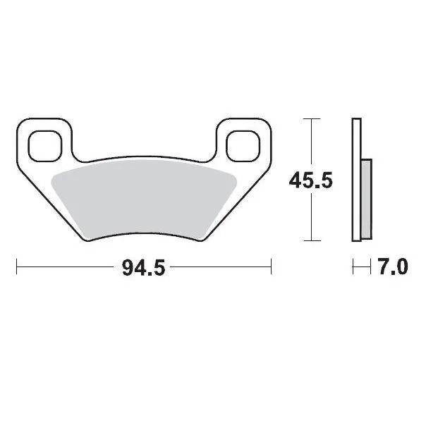 Moto-master Racing Atv Sintered Brake Pads