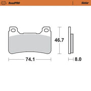 Moto-master Roadpro Sinter Brake Pad Front