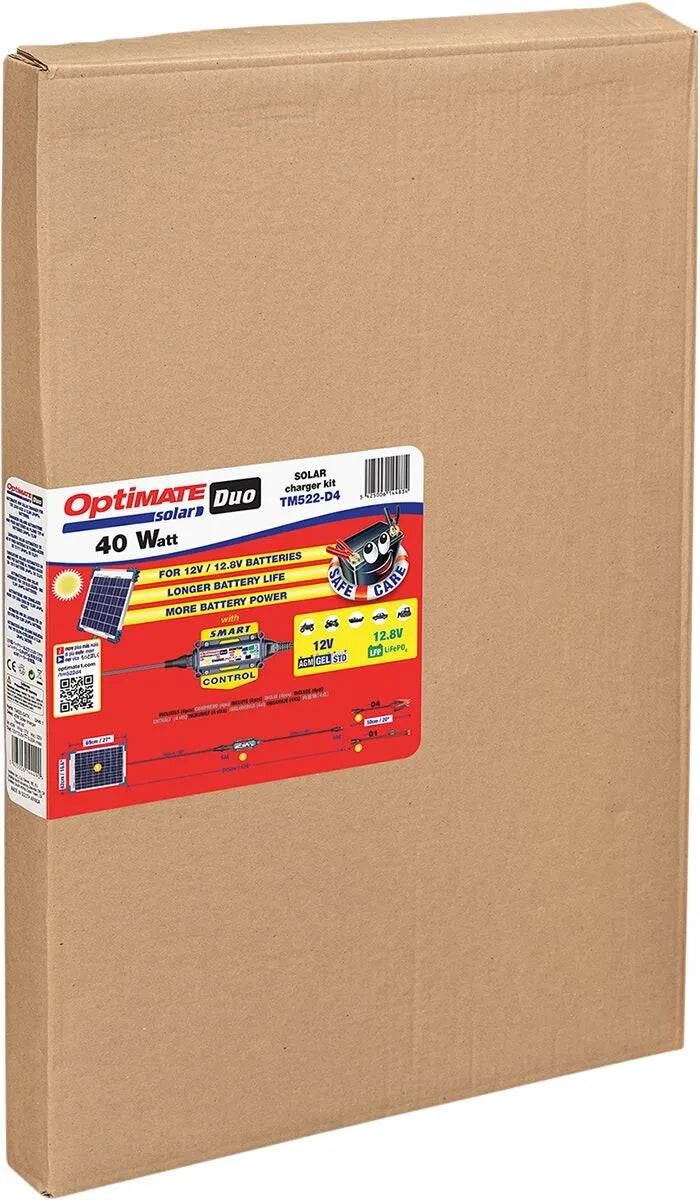 Tecmate Optimate 20w Solar Duo oplader/vedligeholder