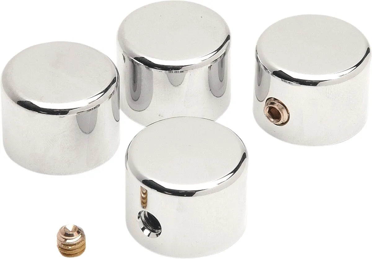 Drag Specialties Head Bolt Covers - Krom