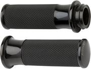 Arlen Ness Smooth Grips - Sort Anodiseret, 2,5 cm