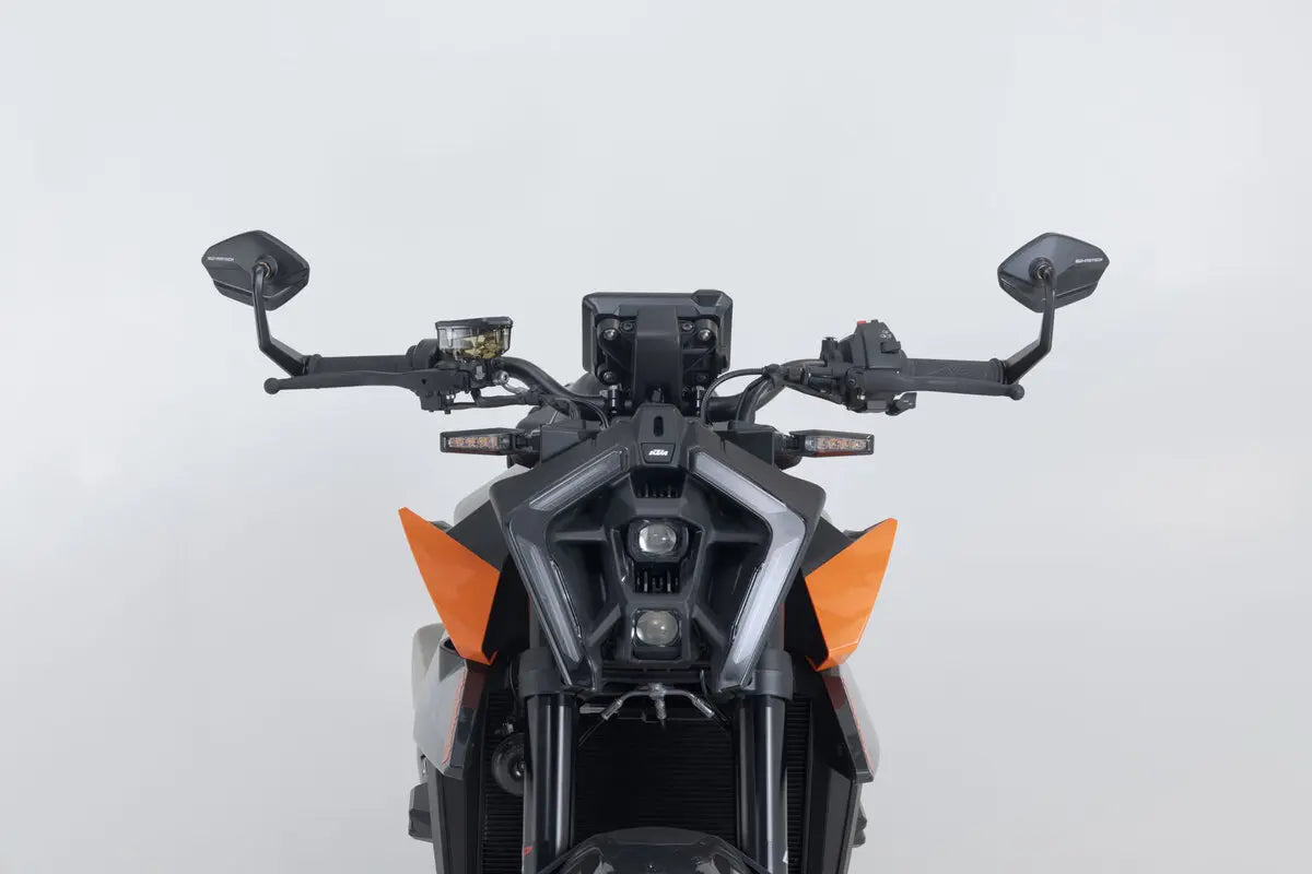 Sw-motech Bar End spejle - Smedet aluminium