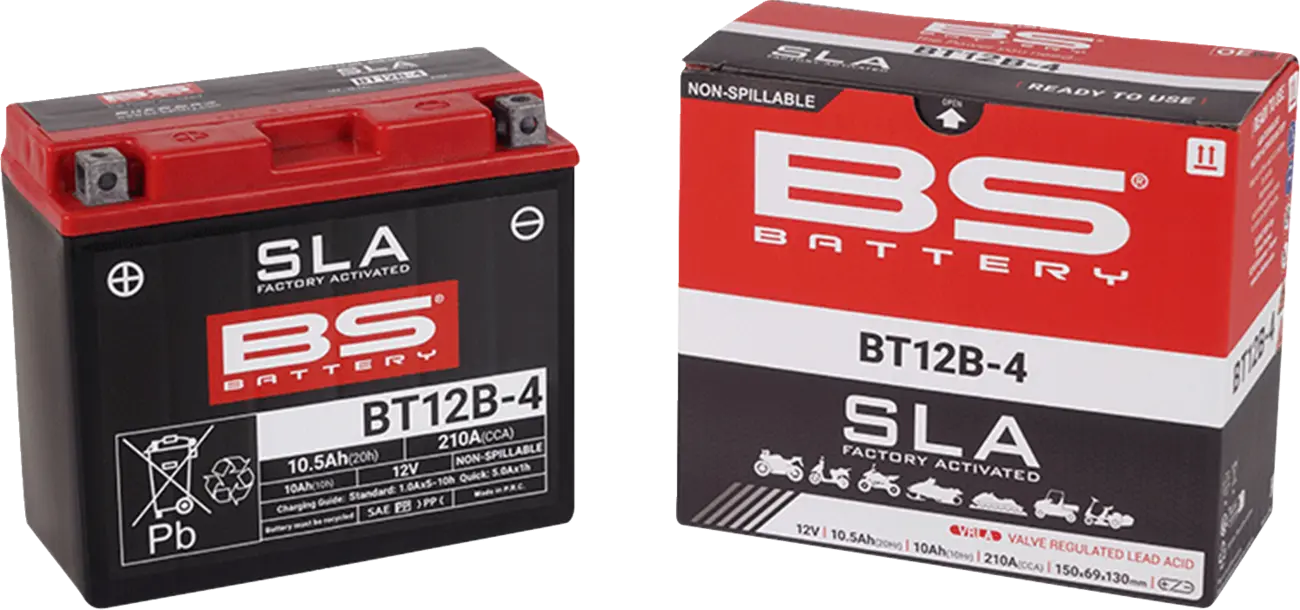 Bs Batteri Agm 12v 10ah Motorcykel Batteri