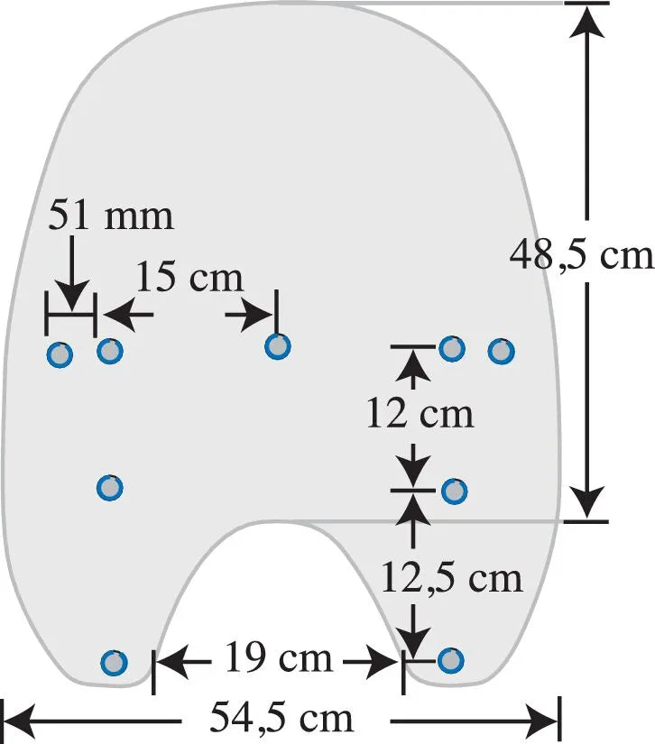 Memphis Shades Spoiler Forrude - 6.5" Røg
