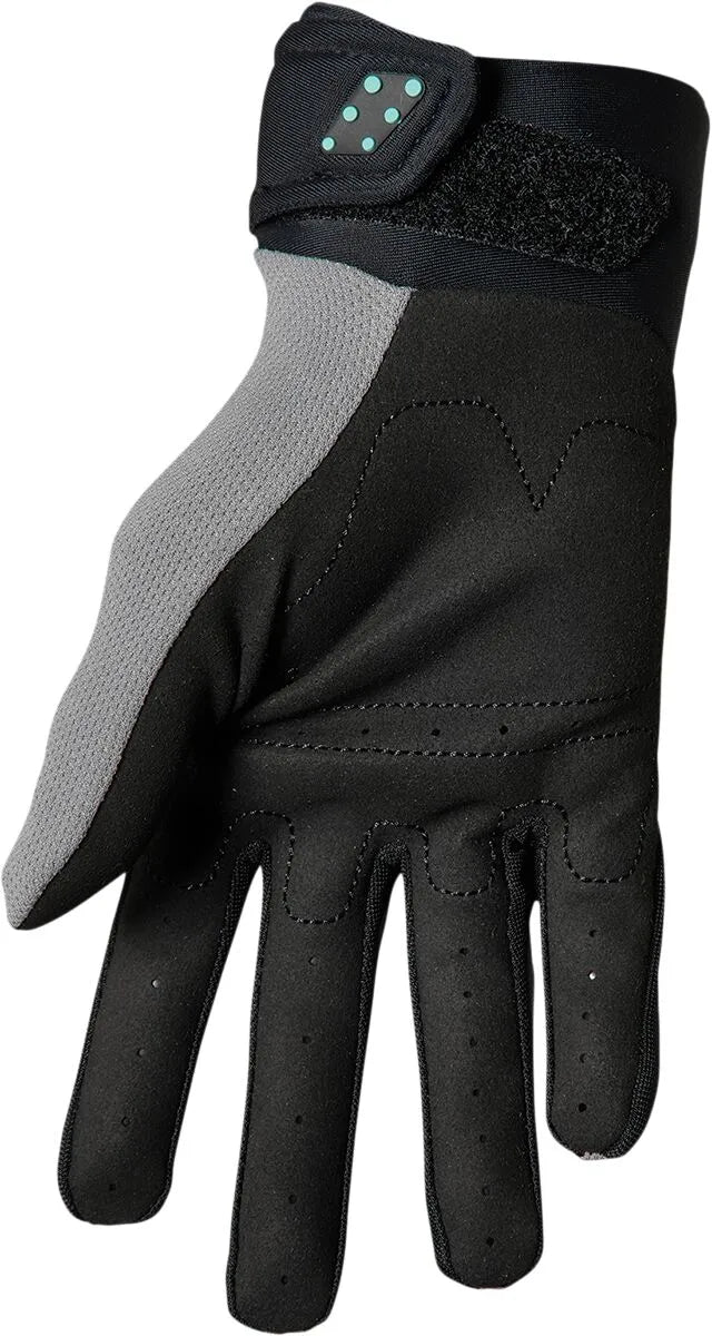 Thor Youth Spectrum Gloves - Black/Gray/Mint