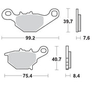 Moto-master Racing Brake Pads Offroad Sintered Metal