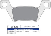 Dp Brakes Standard Sintered Metal Brake Pads