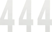 Factory Effex White Number 4 Plate Graphic 3-pack