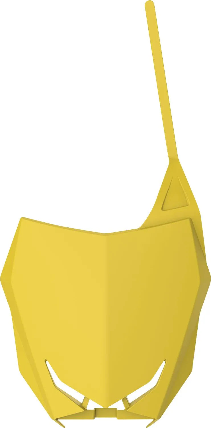 Polisport Front Number Plate For Oem Fit - Yellow