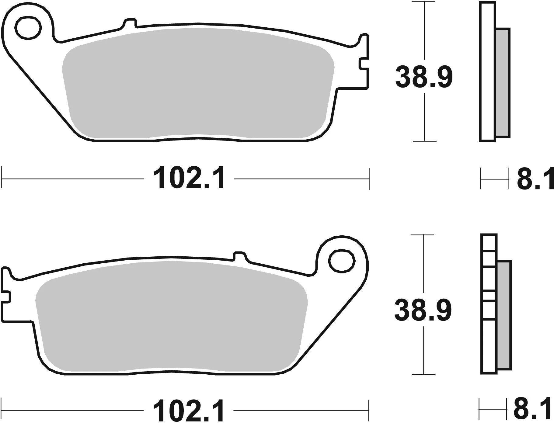 Sbs Ms Scooter Maxi Sintered Brake Pads