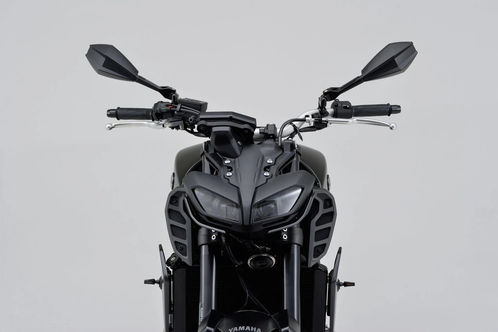 Daytona Aluminium Abs Spejl - Sort