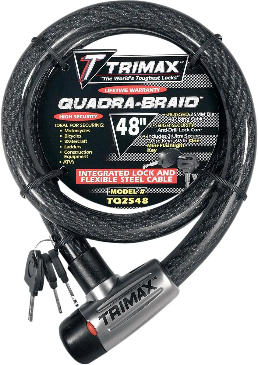 Trimax Quad-braid Integrated Cable Lock