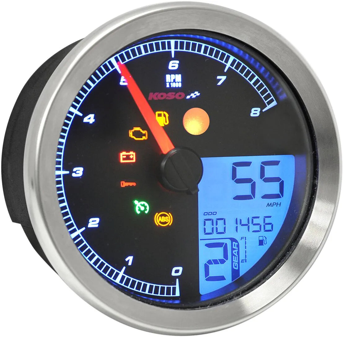Koso HD-04 Speedometer/omdrejningstæller