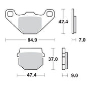 Moto-master Racing Brake Pads Offroad Sintered Metal