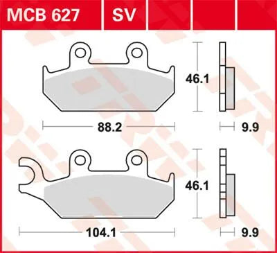 Trw Sv Series Sintered Brake Pads For Front Brake Use