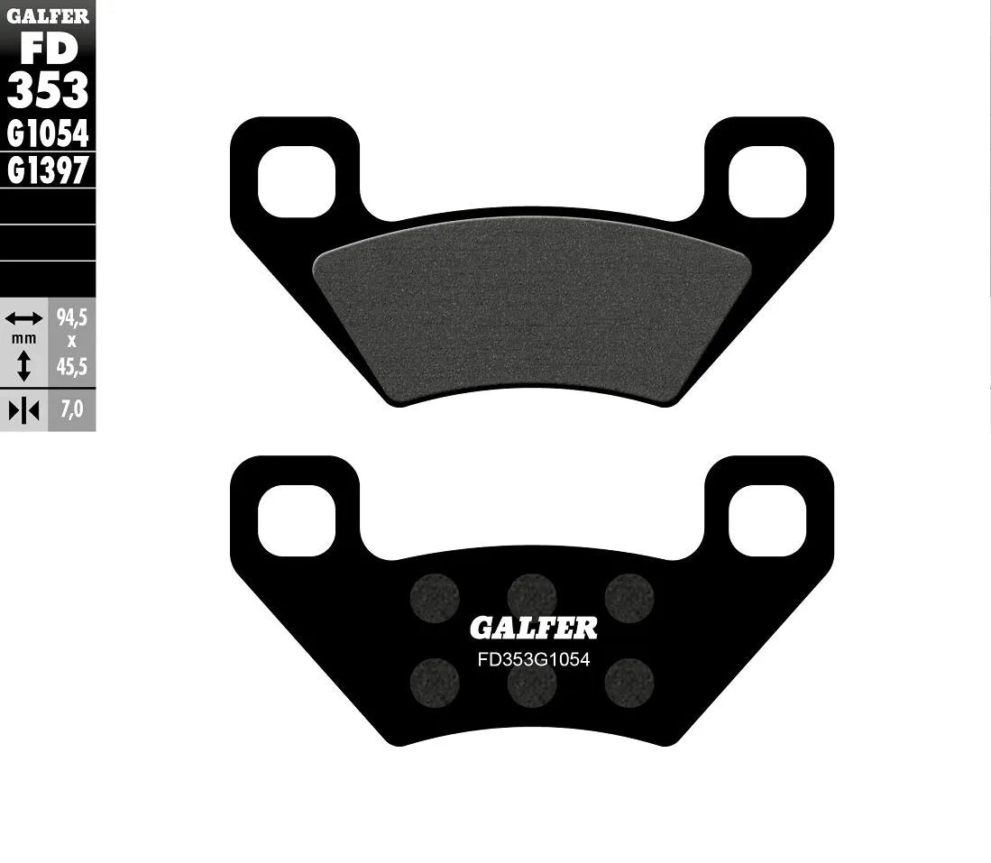 Galfer Semi-metallic Brake Pads For Oem Replacement