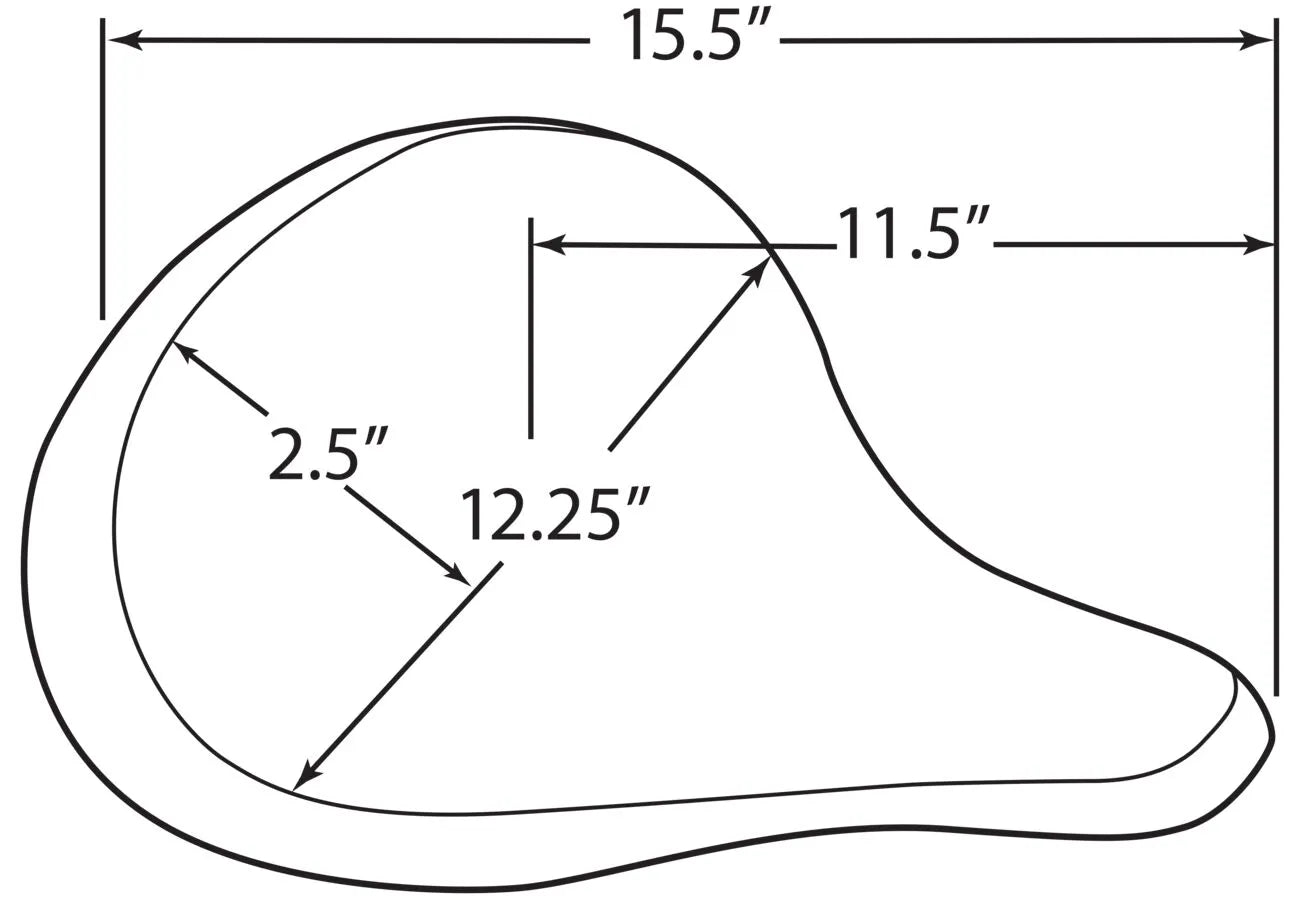 Drag Specialties Large Spring Solo Sæde