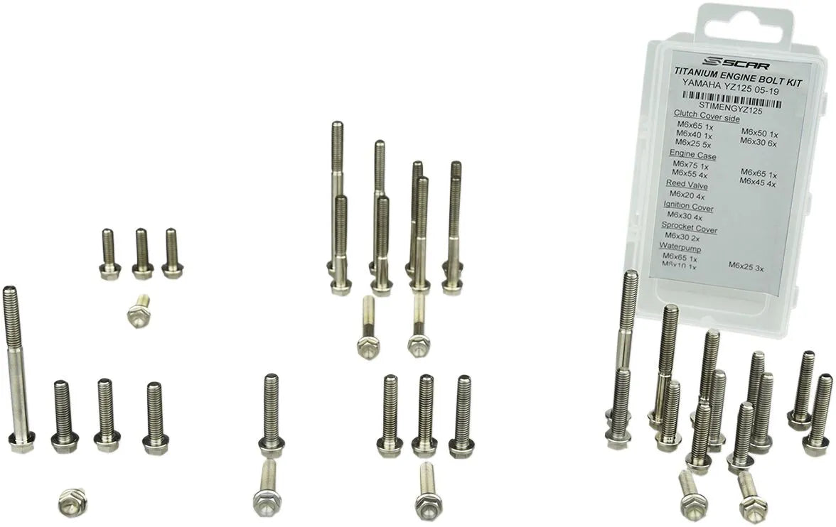 Scar Titanium M6-skruer - let og holdbar