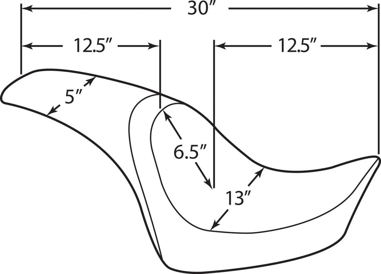 Drag Specialties Predator Seat - Sort
