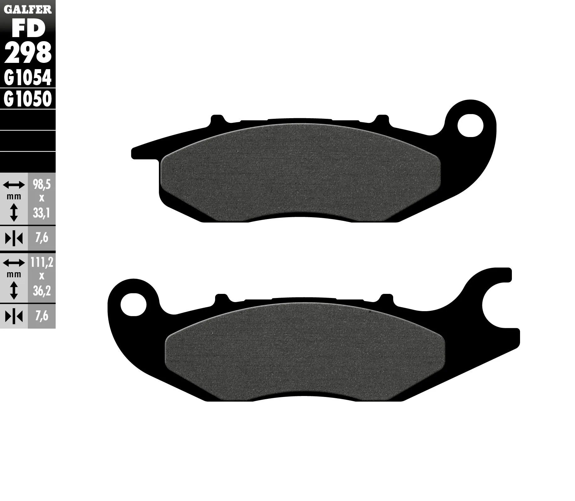 Galfer Organic Brake Pad Set For Motorcycles