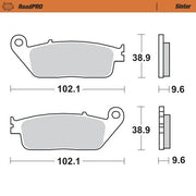 Moto-master Roadpro Sinter Brake Pad Front