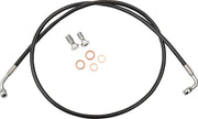 La Choppers Black Braided Brake Line Kit For Ape Hangers