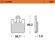Moto-master Roadpro Sintered Brake Pad Front