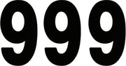 Factory Effex Pro Numbers Plate Graphic - Black 9