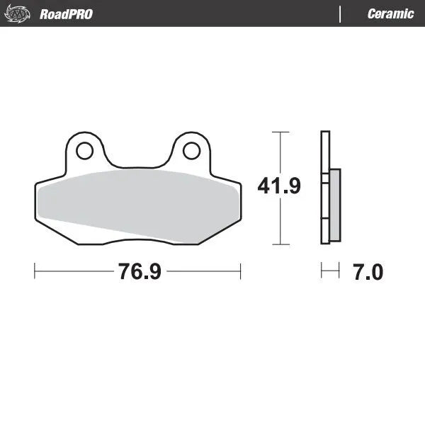 Moto-master Ceramic Brake Pads For Sport/touring Motorcycles