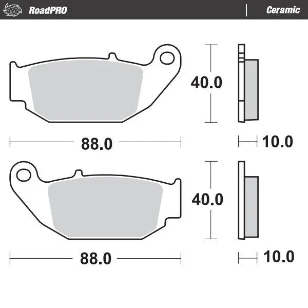 Moto-master Ceramic Brake Pads For Sport/touring Motorcycles