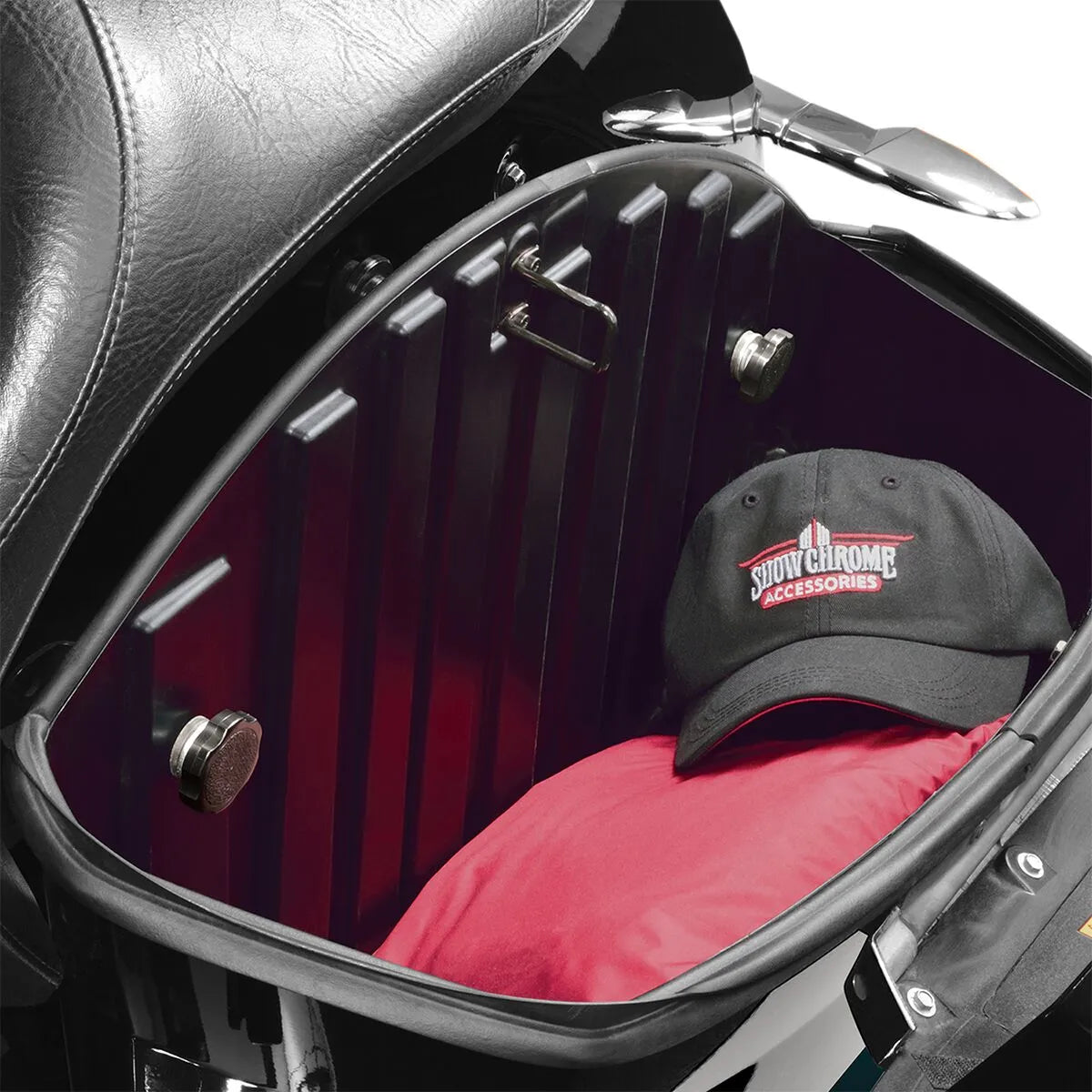 Vis Chrome Saddlebag Fasteners - Quick Release