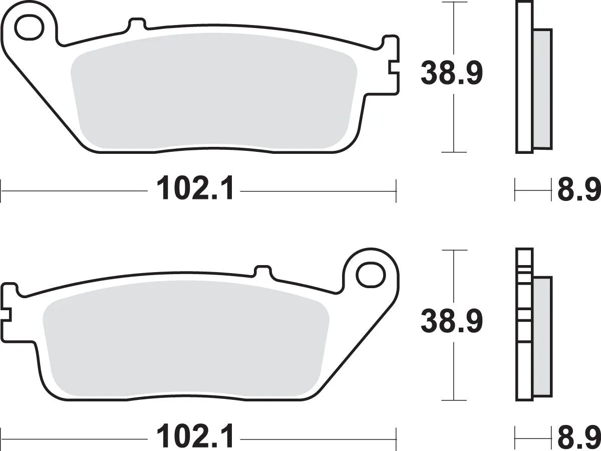 Sbs Ms Scooter Maxi Sintered Brake Pads Set