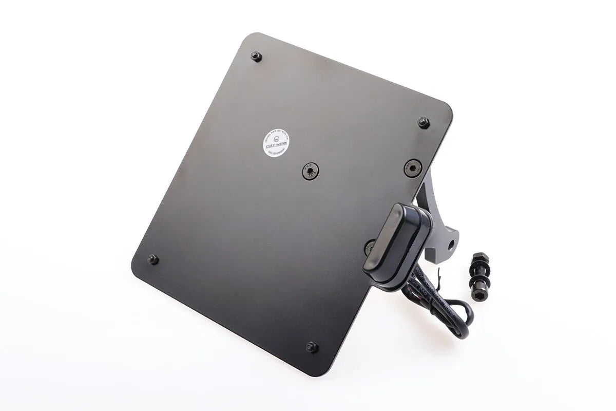 Cult Werk License Plate Holder - Black Steel