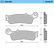 Moto-master Racing Gp Sinter Pro Offroad Brake Pads