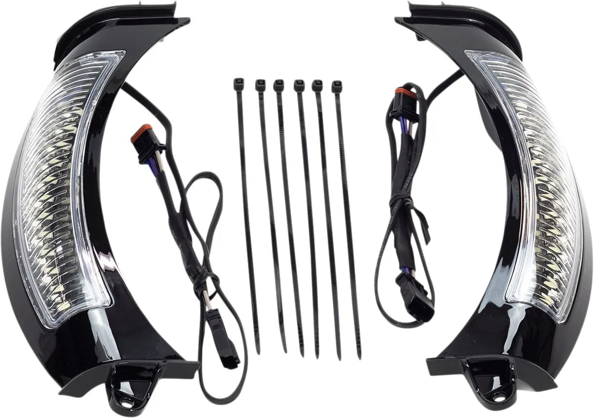 Ciro Fang® Forlygteramme - Hvid/rav LED