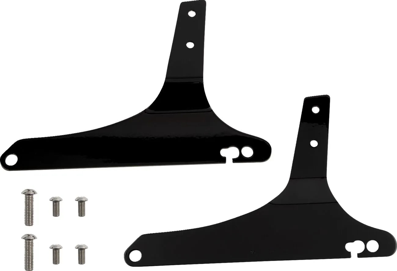 Cobra Square Sissy Bar - Sort stål