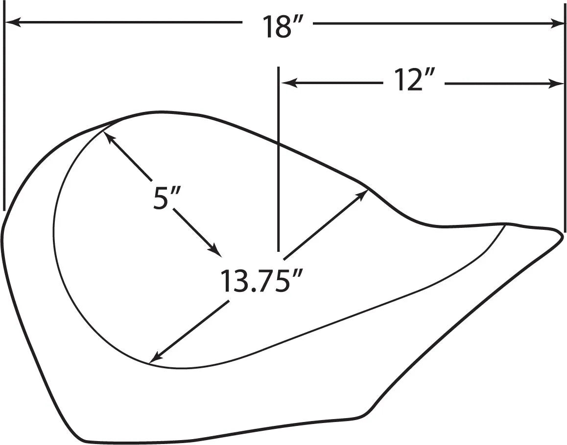 Drag Specialties Lavprofil Solo Sæde