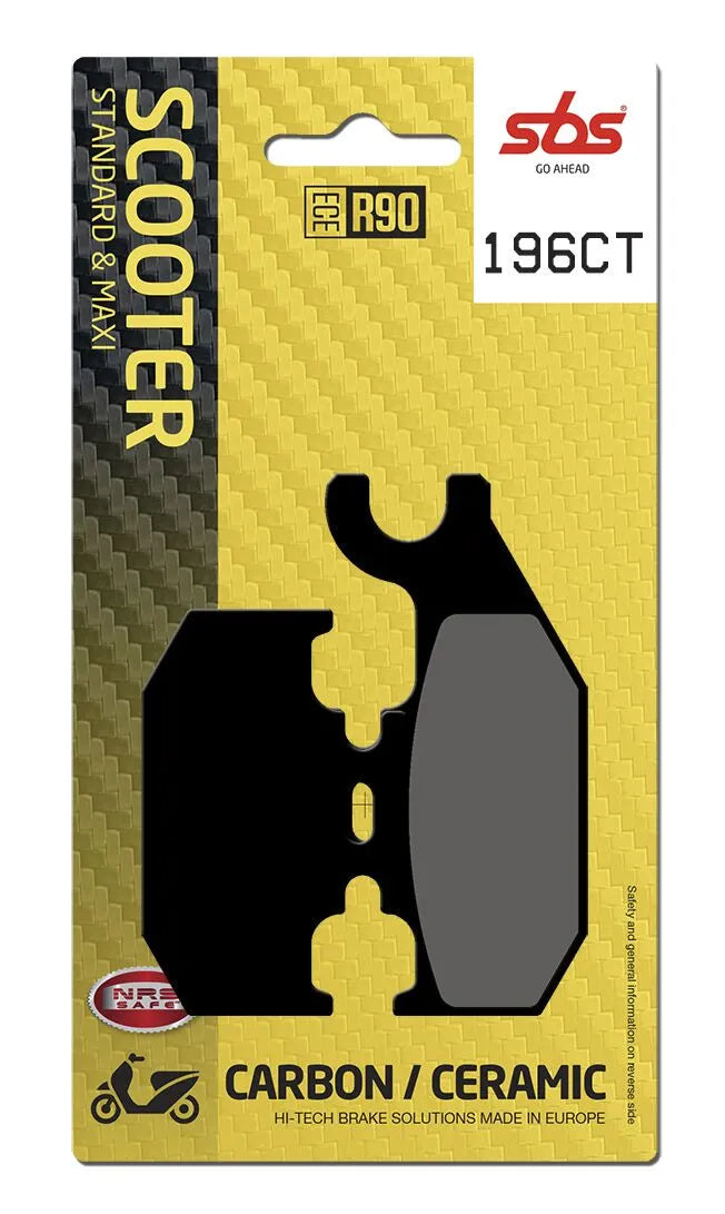 Sbs Ct Scooter Carbon Tech Organic Brake Pads Set