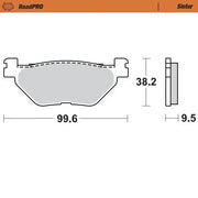 Moto-master Roadpro Sinter Brake Pad Rear
