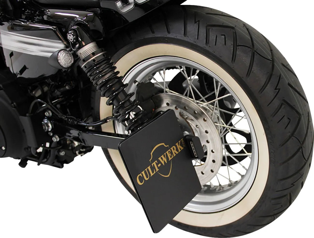 Cult Werk License Plate Holder - Black Steel