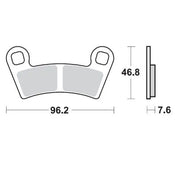 Moto-master Nitro Atv Brake Pads - Sintered Metal