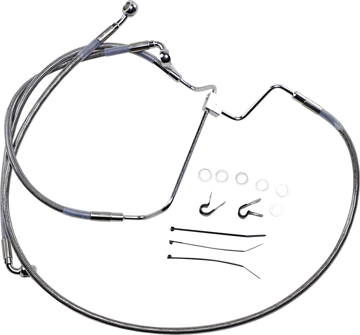 Drag Specialties Extended Brake Line Kit Without Abs