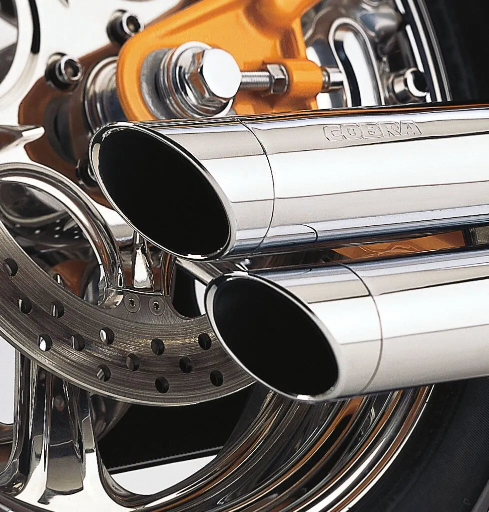 Cobra Speedster Slashdown Exhaust System - Chrome 2-into-2